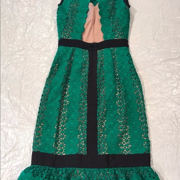 NEW**CATHERINE DEANE**Green Lace Dress**US 2 - Picture 7 of 8
